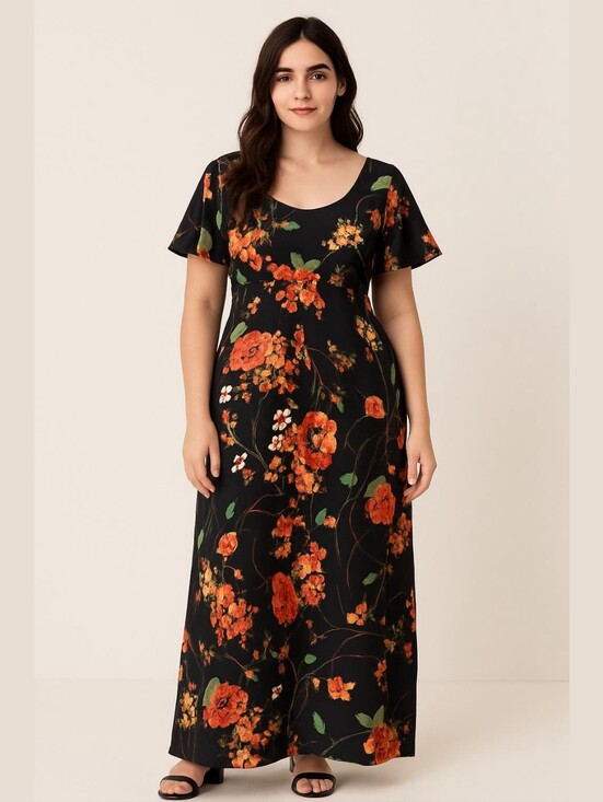 Tori Richard Dresses & Skirts - Vintage 60's/70's Tori Richard Honolulu Bright Floral Maxi Dress sz 14